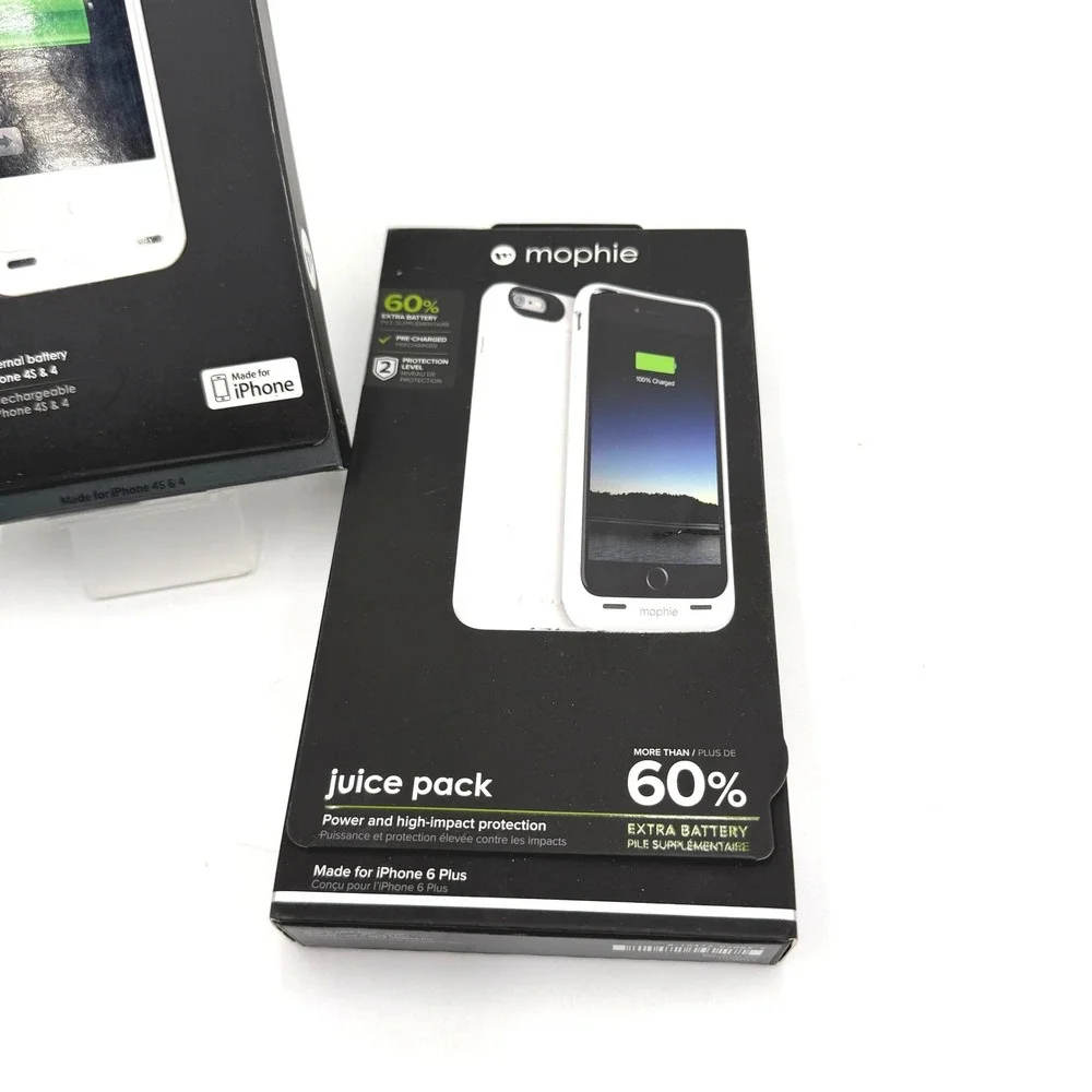 Mophie Juice Pack Battery Case Bundle iPhone 4 4S 6 Plus Cellet Screen Protector
